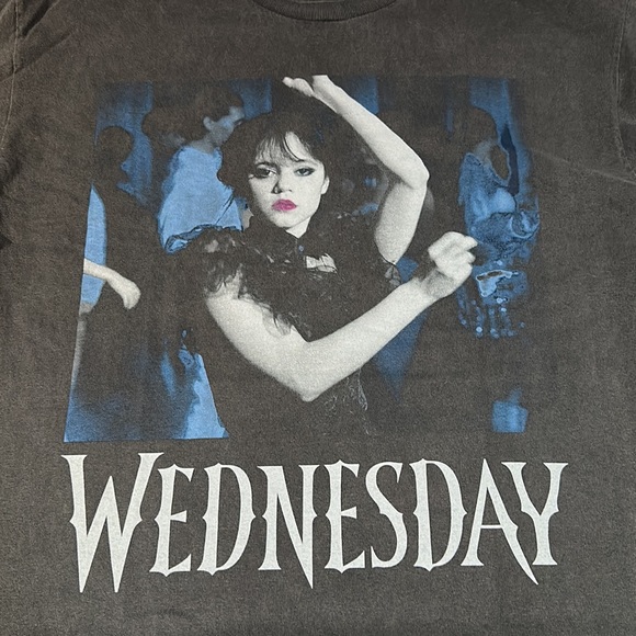 NWOT Wednesday Addams Graphic Tee - Picture 5 of 8